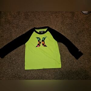 HURLEY, size 12month, black and neon green